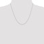 14k White Gold .6 mm Solid Cable Chain Necklace - 20 in.