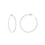 14K White Gold 60 mm X 1.2 mm Hoops Post Earrings