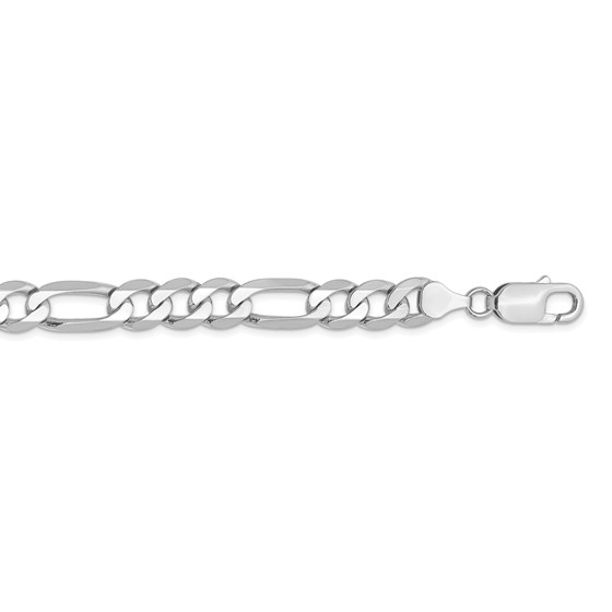 14k White Gold 7.5 mm Figaro Chain - 22 in. 14k White Gold 7.5 mm Figaro Chain - 22 in.