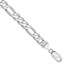14k White Gold 7.5 mm Figaro Chain - 8 in.