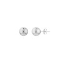 14K White Gold 7 mm Ball Stud Earrings
