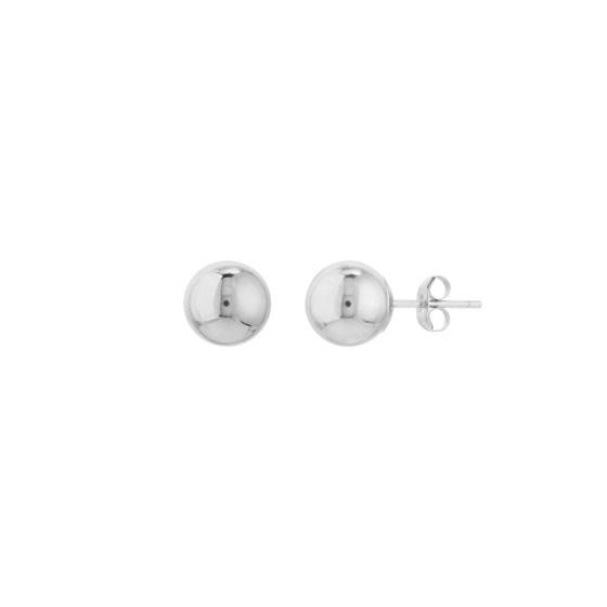14K White Gold 7 mm Ball Stud Earrings 14K White Gold 7 mm Ball Stud Earrings