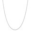 14k White Gold .75 mm Solid Polished Cable Chain Necklace - 16 in