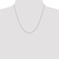 14k White Gold .75 mm Solid Polished Cable Chain Necklace - 20 in