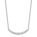 14k White Gold .75ct Diamond Necklace - 18 in.