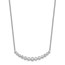 14k White Gold .75ct Diamond Necklace - 18 in.