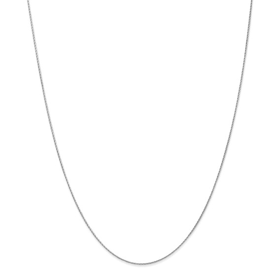 14k White Gold .8 mm Baby Parisian Wheat Chain Necklace - 18 in. 14k White Gold .8 mm Baby Parisian Wheat Chain Necklace - 18 in.