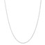 14k White Gold .8 mm Baby Parisian Wheat Chain Necklace - 18 in.
