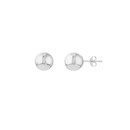 14K White Gold 8 mm Ball Stud Earrings