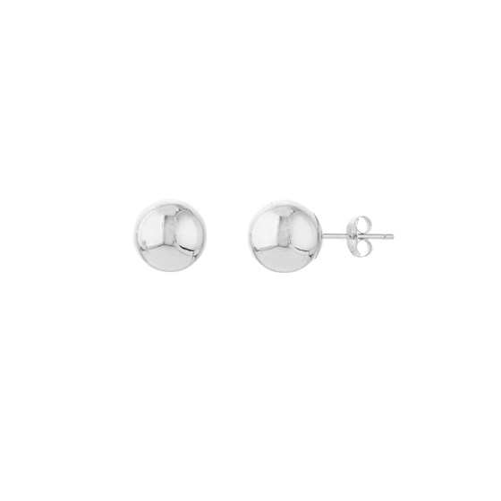 14K White Gold 8 mm Ball Stud Earrings 14K White Gold 8 mm Ball Stud Earrings