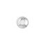 14K White Gold 8 mm Ball Stud Earrings