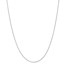 14k White Gold .8 mm Diamond-cut Cable Chain Necklace - 20 in.