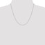 14k White Gold .8 mm Diamond-cut Cable Chain Necklace - 20 in.