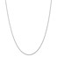 14k White Gold .8 mm Light Baby Rope Chain Necklace - 20 in.