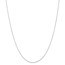 14k White Gold .8 mm Round Wheat Chain Necklace - 16 in.