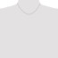 14k White Gold .8 mm Round Wheat Chain Necklace - 16 in.