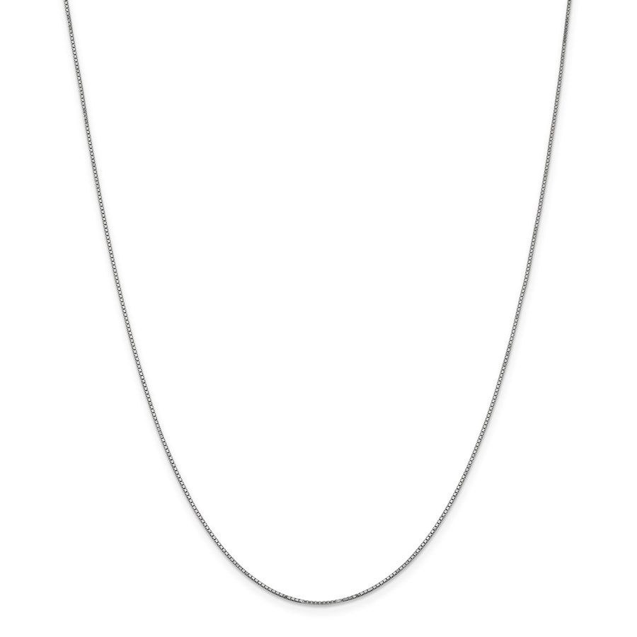 14k White Gold .90 mm Box Chain Necklace - 16 in.