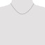 14k White Gold .90 mm Box Chain Necklace - 16 in.