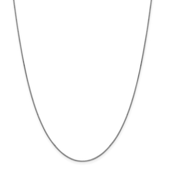 14k White Gold .90 mm Box Chain Necklace - 24 in. 14k White Gold .90 mm Box Chain Necklace - 24 in.