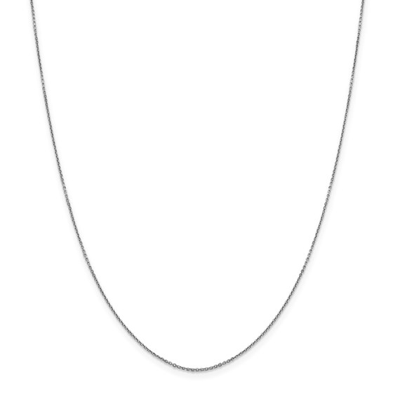 14k White Gold .90 mm Diamond Cut Cable Chain - 26 in.