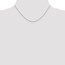 14k White Gold .90 mm Diamond-cut Cable Chain Necklace - 16 in.