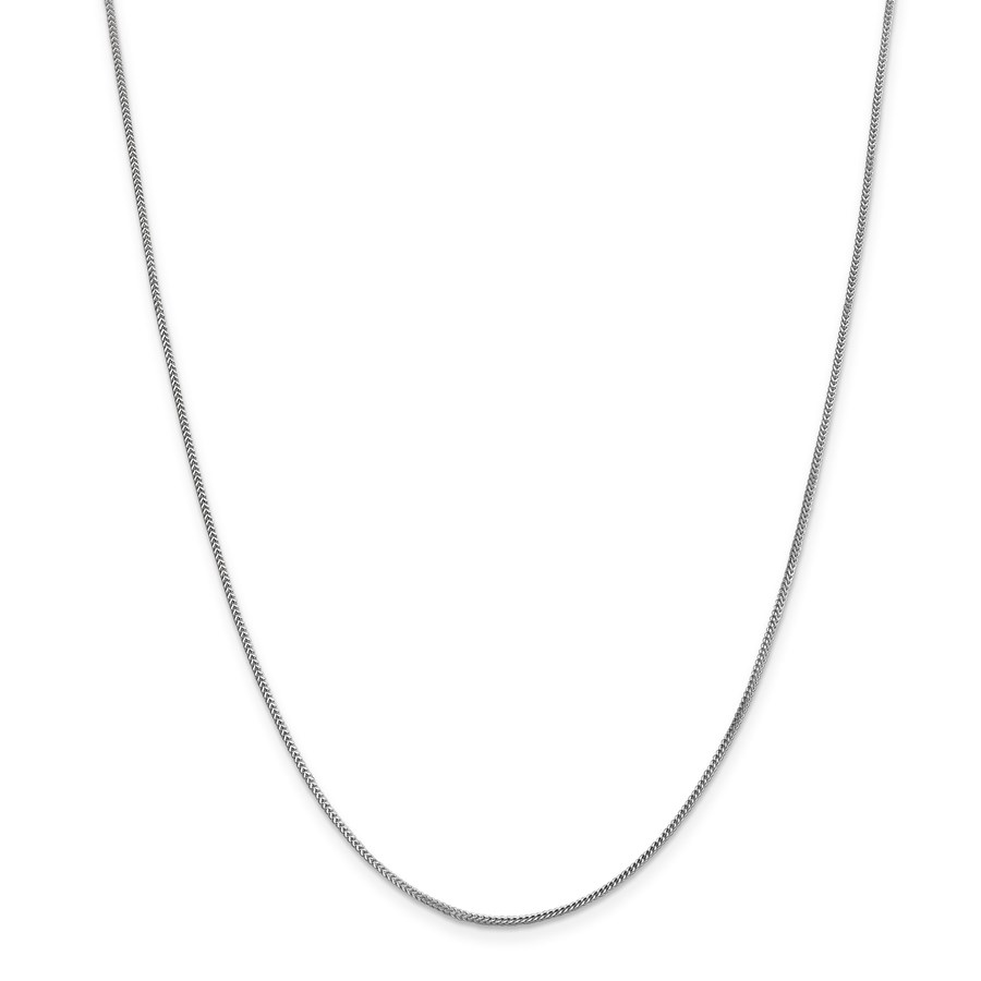 14k White Gold .90 mm Franco Chain Necklace - 18 in.