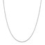14k White Gold .95 mm Box Chain Necklace - 20 in.