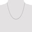 14k White Gold .95 mm Box Chain Necklace - 20 in.