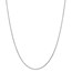 14k White Gold .95 mm Solid Cable Chain Necklace - 24 in.