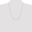 14k White Gold .95 mm Solid Cable Chain Necklace - 24 in.