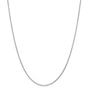 14k White Gold .95 mm Solid Diamond Cut Cable Chain - 26 in.