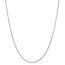 14k White Gold .95 mm Solid Diamond Cut Cable Chain - 26 in.