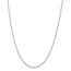 14k White Gold .95 mm Twisted Box Chain Necklace - 18 in.