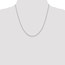 14k White Gold .95 mm Twisted Box Chain Necklace - 20 in.