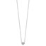 14K White Gold Bead 18in Necklace - 18 in.