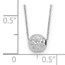 14K White Gold Bead 18in Necklace - 18 in.
