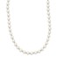 14k White Gold Bead & 6-7 mm Cultured Pearl Necklace