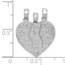 14K White Gold Break-apart BIG SIS-MOM-LIL SIS Charm - 22.8 mm