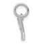 14K White Gold Butterfly Charm - 13 mm