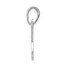 14K White Gold Butterfly Cut-out Pendant - 17 mm