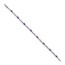 14k White Gold Diamond/Amethyst Bracelet - 7 in.