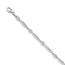 14k White Gold Diamond Heart Bracelet - 7 in.