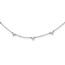 14K White Gold Diamond Multi Station 16 inch Necklace - 16 in.