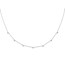 14K White Gold Diamond Multi Station 16 inch Necklace - 16 in.