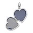 14k White Gold Diamond Princess Locket Pendant - 22 mm
