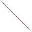 14K White Gold Diamond Ruby Fancy Figure Eight Bracelet - 7 in.