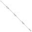14K White Gold Fancy Heart Bracelet - 7.25 in.