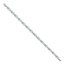 14k White Gold Floral Diamond/Aquamarine Bracelet - 7 in.