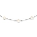 14k White Gold Freshwater Cultured Pearl Necklace