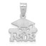 14K White Gold Graduation Cap and Diploma 2024 Charm - 18.9 mm